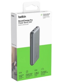 Belkin 20k Power Bank Usb-a & Usb-c 15w Space Grey 