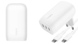 Belkin 67w 3-port Usb-c Wall Charger Pps 20w+20w+25w 100w 5a Usb-c Cable