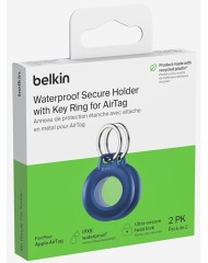 Belkin Secure Holder Keychain 2 Pack Blue