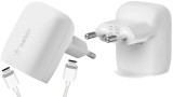 Belkin 20w Pd Pss Usb-c Wall Charger 1m Pvc C-c White