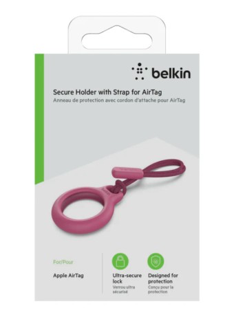 Belkin Secure Holder Strap For Airtag Pink