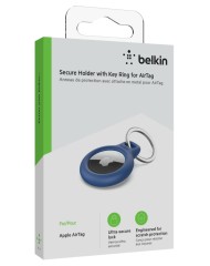 Belkin Secure Holder Keyring For Airtag Blue