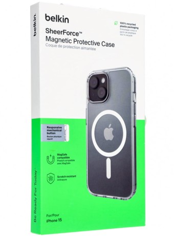 Belkin Sheer-ce Magnetic Protective Case Iphone 15 Clear