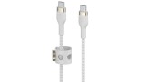 Belkin Boost Charger Usb-c To Usb-c 2.0 Braided Silicone 1m White