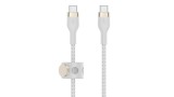 Belkin Boost Charger Usb-c To Usb-c 2.0 Braided Silicone 1m White