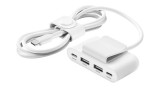 Belkin 4 Port Usb Power Extender 2xc 2xa Up To 30w White