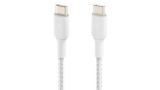 Belkin Boost Charge Usb-c To Usb-c Braided 0.15m White