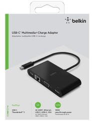 Belkin Usb-c Multimedia Adapter (gbe, Hdmi, Vga...