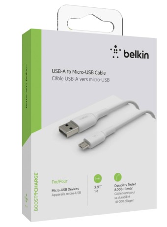 Belkin Boost Charge Micro-usb To Usb-a Cable 1m White