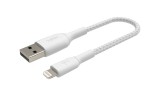 Belkin Boost Charge Lightning To Usb-a Cable_braided 0.15m White