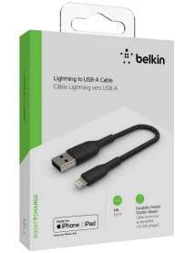 Belkin Boost Charge Lightning To Usb-a Cable_braided 0.15m Black 
