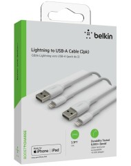 Belkin Lightning To Usb-a Cable 1m (2pk) White