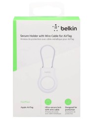 Belkin Secure Holder Wire Cable Airtag White