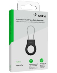 Belkin Secure Holder Wire Cable Airtag Black
