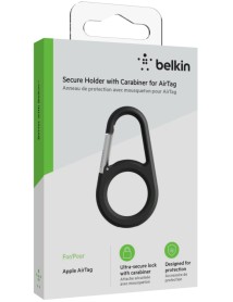 Belkin Scure Holder Carabiner Airtag Black 