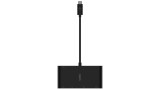 Belkin Usb-c Multimedia + Charge Adapter (gbe,hdmi,vga,usb-a) Black 100w Pd