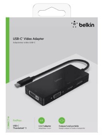 Belkin Usb-c Video Adapter (hdmi,vga,dvi.displayport) Black 