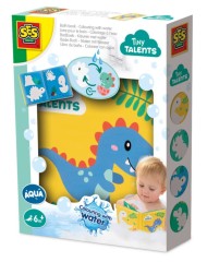 Ses Creative Bath Time Colouring With Water Dino Bath Book (s13215)