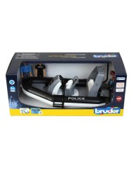 Bruder Bworld Police Boat With Rotating Beacon Light (62733)