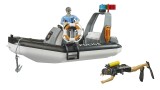 Joc Bruder Bworld Police Boat With Rotating Beacon Light (62733)