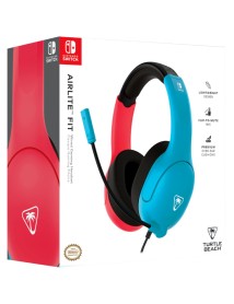 Turtle Beach Airlite Fit Wired Gaming Headset (neon Blue & Red) 