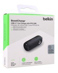 Belkin 30w Usb Pd Car Charger With Pps, Black