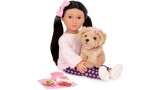 Papusa Our Generation Doll Jin With Dog (731442)