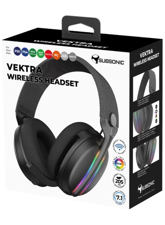 Subsonic Wireless Headset All Platforms + Led + 7.1