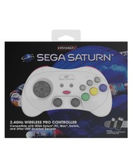Retro Bit Sega Saturn Pro Controller White