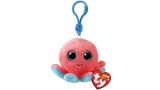 Jucarie Plus Ty Beanie Baby Keychain Bag Clip Sheldon Pink Octobus 8.5cm (1607-35255)