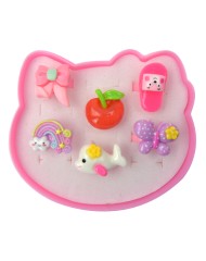 Pocket Money Box Of Colored Rings 6 Pcs (640114)