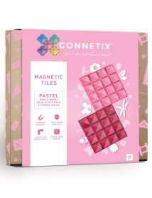 Connetix Base Plate Pastel Pink & Berry (ct-p-pb002-bp) 