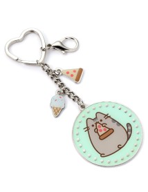 Carat Shop Pusheen The Cat Pizza Keyring With Mini Charms (ptck0106) 