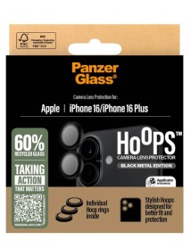 Panzerglass Hoops Lens Protector Iphone 16/iphone 16 Plus - Black 