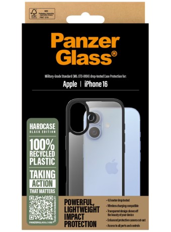Panzerglass Hardcase Iphone 16 Black