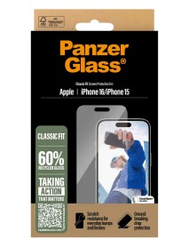 Panzerglass Screen Protector Iphone 16 - 15 Classic Fit 