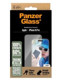 Panzerglass Screen Protection Iphone 16 Pro Ultra Wide Fit 