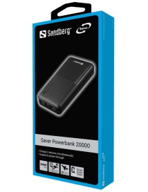 Sandberg Saver Power Bank 20.000 Mah Black 