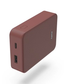 Hama Powerbank Colour 10 10000mah Usb-c+usb-a Lipo Red 