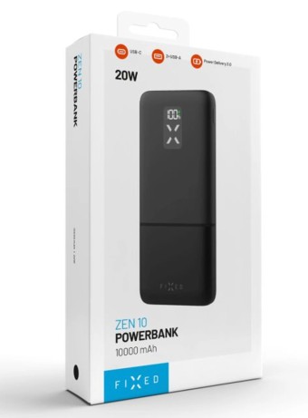 Fixed Zen Usb-c Pd 20w Power Bank 10.000 Mah Black