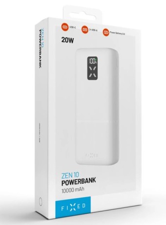 Fixed Zen Usb-c Pd 20w Power Bank 10.000 Mah White
