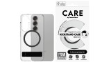 Care By Panzerglass Feature Case Transparent M. Sort Kickstand & Qi Compatible Samsung S25 Edge