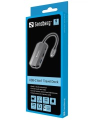 Sandberg Usb-c 6in1 Travel Dock
