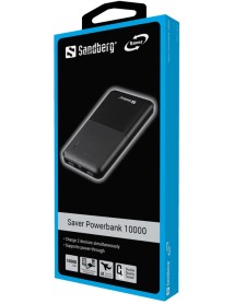 Sandberg Saver Power Bank 10.000 Mah Black 