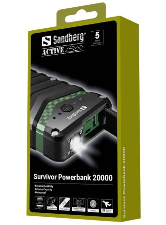 Sandberg Survivor Powerbank 20100