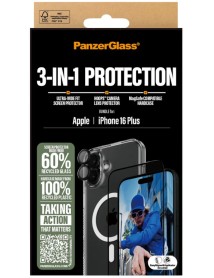 Panzerglass Iphone 16 Plus 7'' 3-in-1 Protection Bundle 