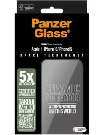 Panzerglass Ceramic Screen Protection Iphone 16 Ultra Wide Fit 
