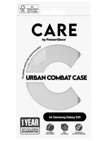 Care By Panzerglass Flagship Case Transparent Urban Combat W. Clear Frame Samsung Galaxy S 2025 