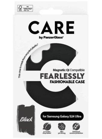 Care By Panzerglass Case Black With Qi Compatibility Samsung Galaxy S24 Ultra