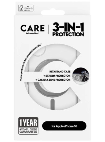 Care By Panzerglass 3-in-1 Ceramic Bundle Iphone 16